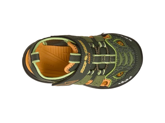 Skechers Razor Spalsh Raptor Quest Light-Up Sandal - Kids' - Free