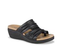 Erla Wedge Sandal Black view