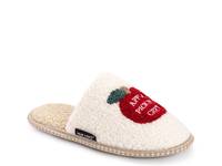 Novelty Punch Needle Slipper - Women's White Apple view