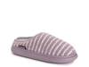 Janna Cozy Crew Clog Slipper - Women's Purple Stripe Print view
