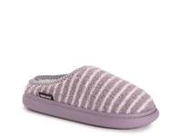 Janna Cozy Crew Clog Slipper - Women's Purple Stripe Print view