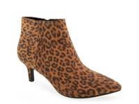 Edith Bootie Brown/Black Leopard Print Faux Suede view