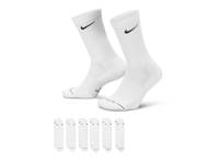 Everyday Elevated Crew Socks - 6 Pack White view