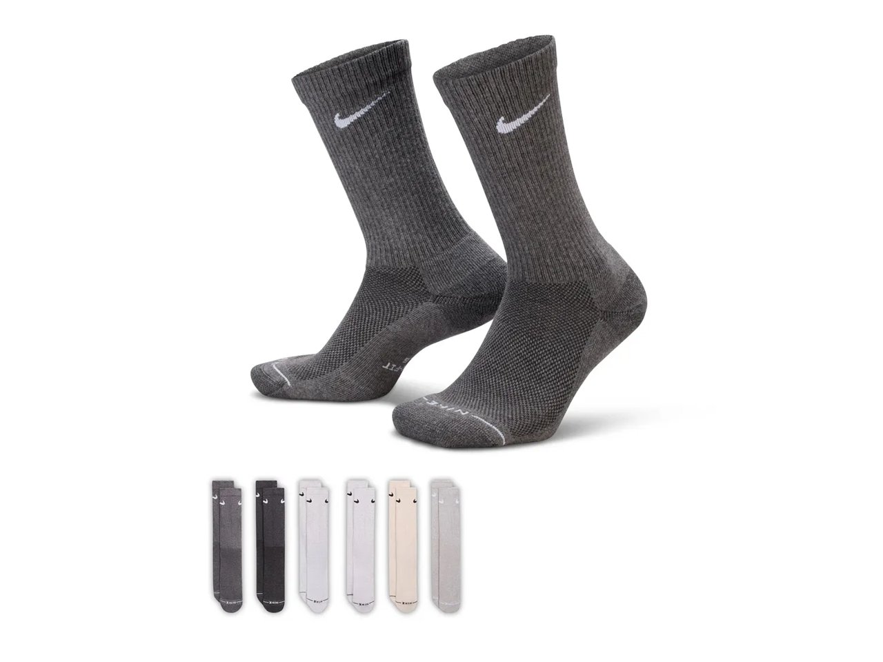 Everyday Elevated Crew Socks - 6 Pack