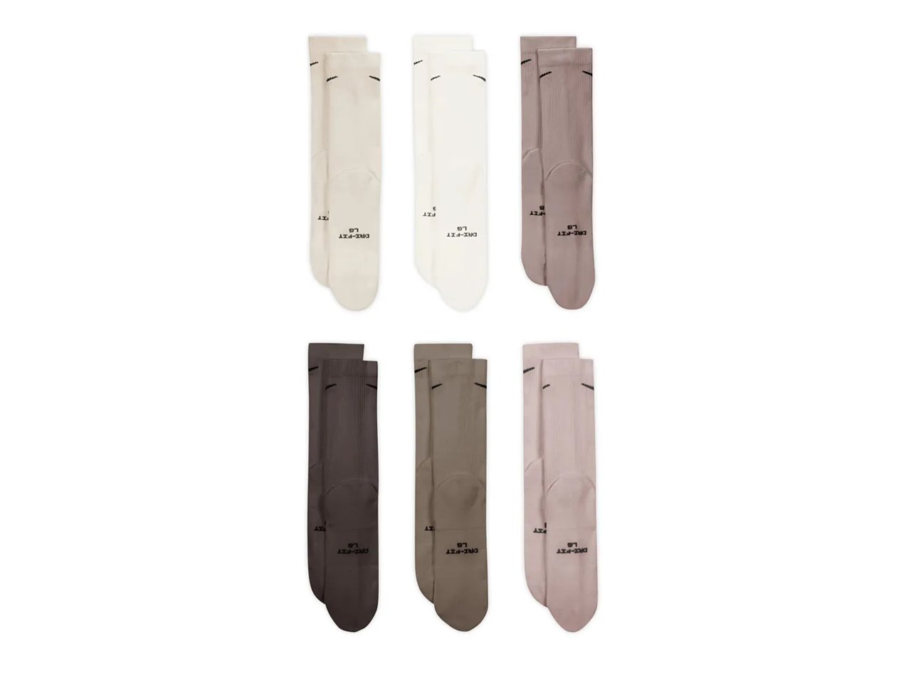 Everyday Elevated Crew Socks - 6 Pack