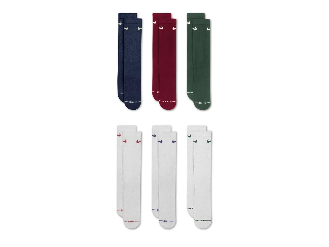 Everyday Elevated Crew Socks - 6 Pack