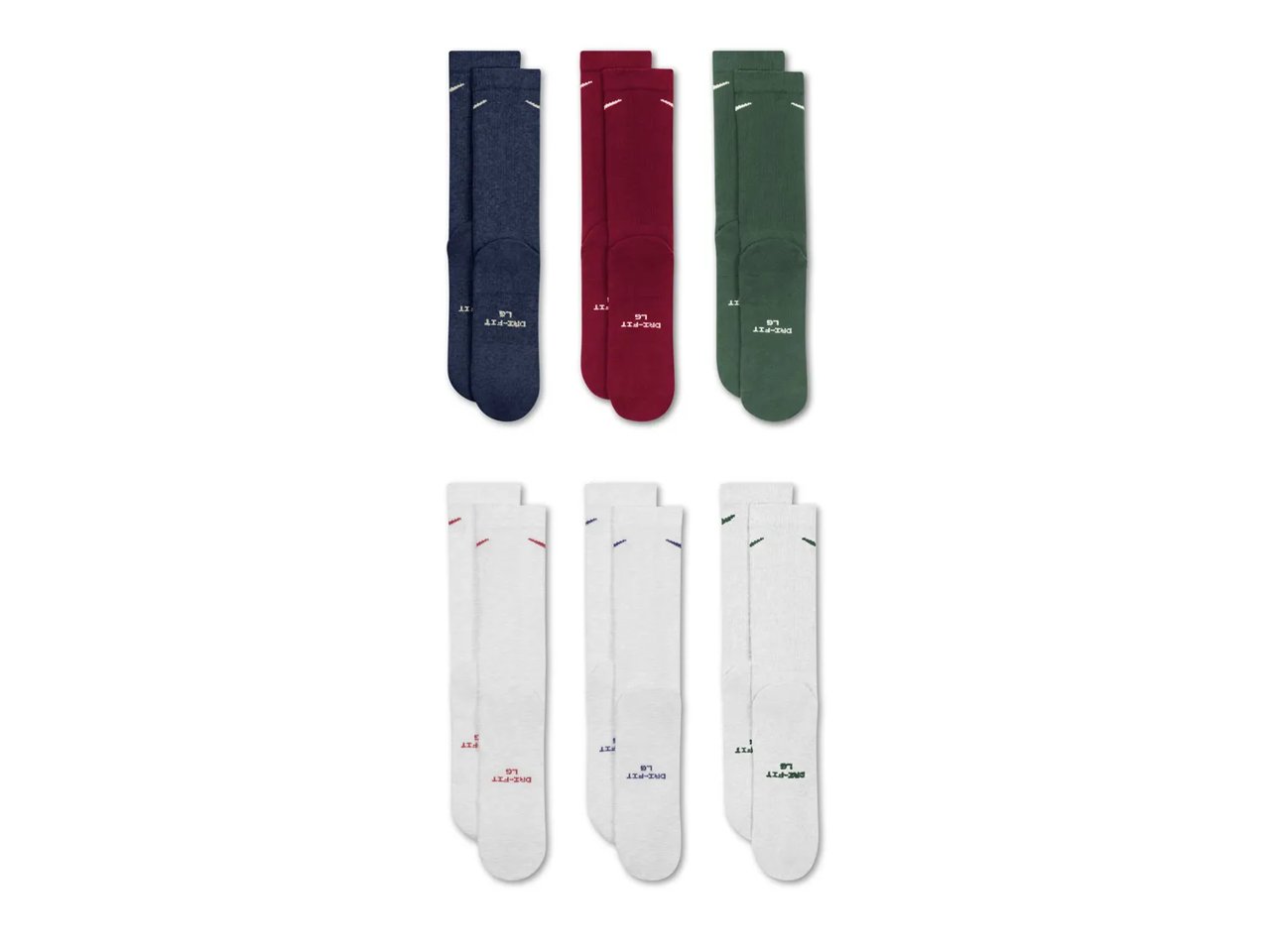 Everyday Elevated Crew Socks - 6 Pack
