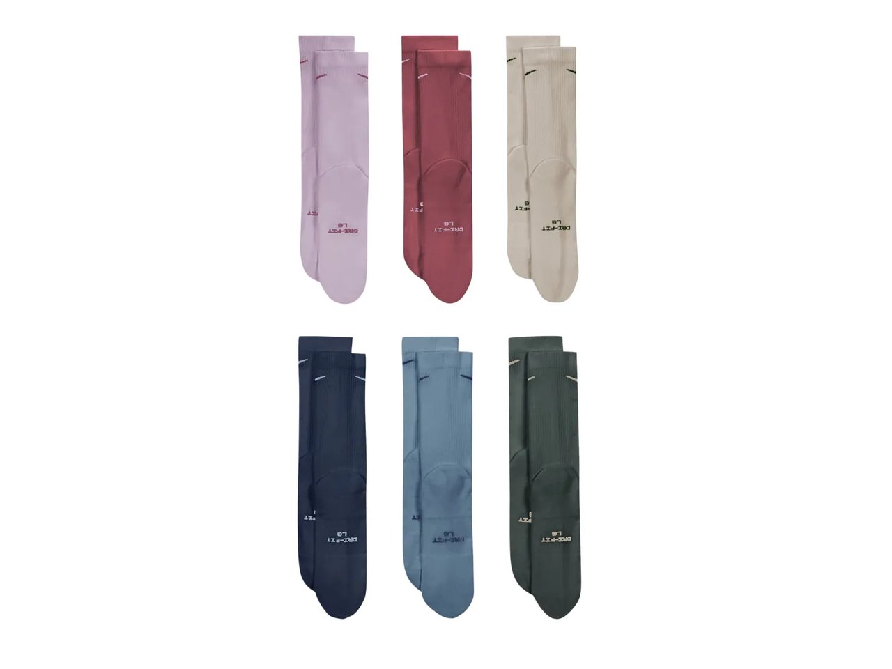 Everyday Elevated Crew Socks - 6 Pack