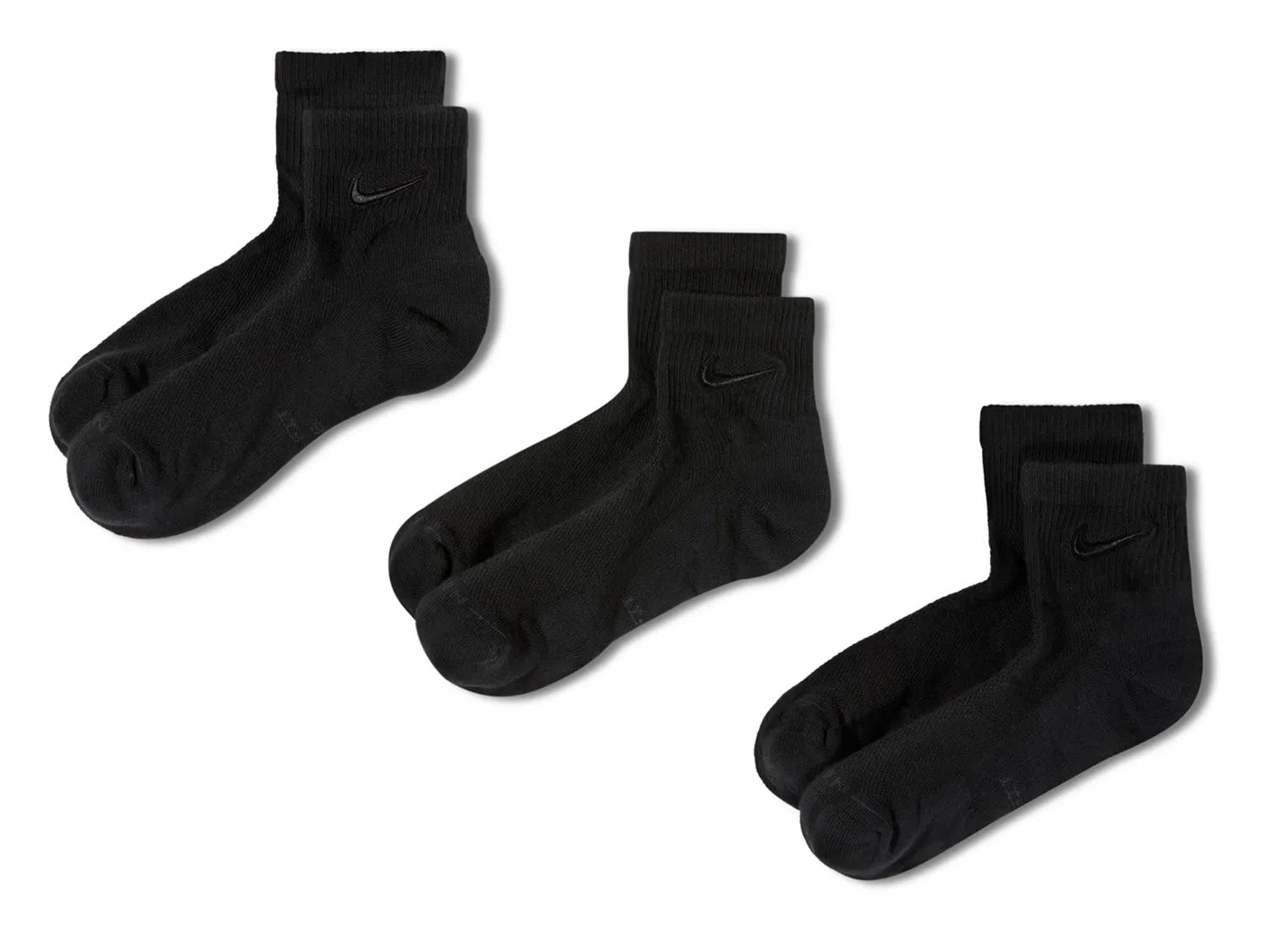 Nike Everyday Elevated Ankle Socks 3 Pack In Black
