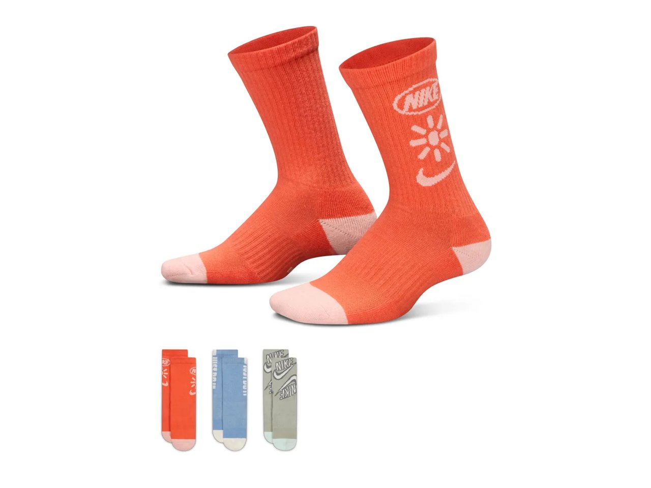 Everyday Plus Kids' Crew Socks - 3 Pack