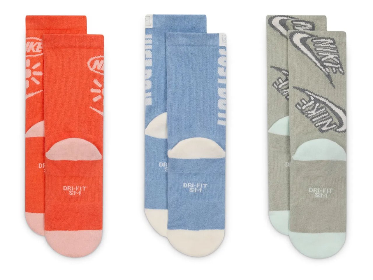 Everyday Plus Kids' Crew Socks - 3 Pack