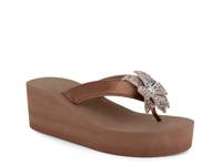 Marna Wedge Sandal Dark Brown view