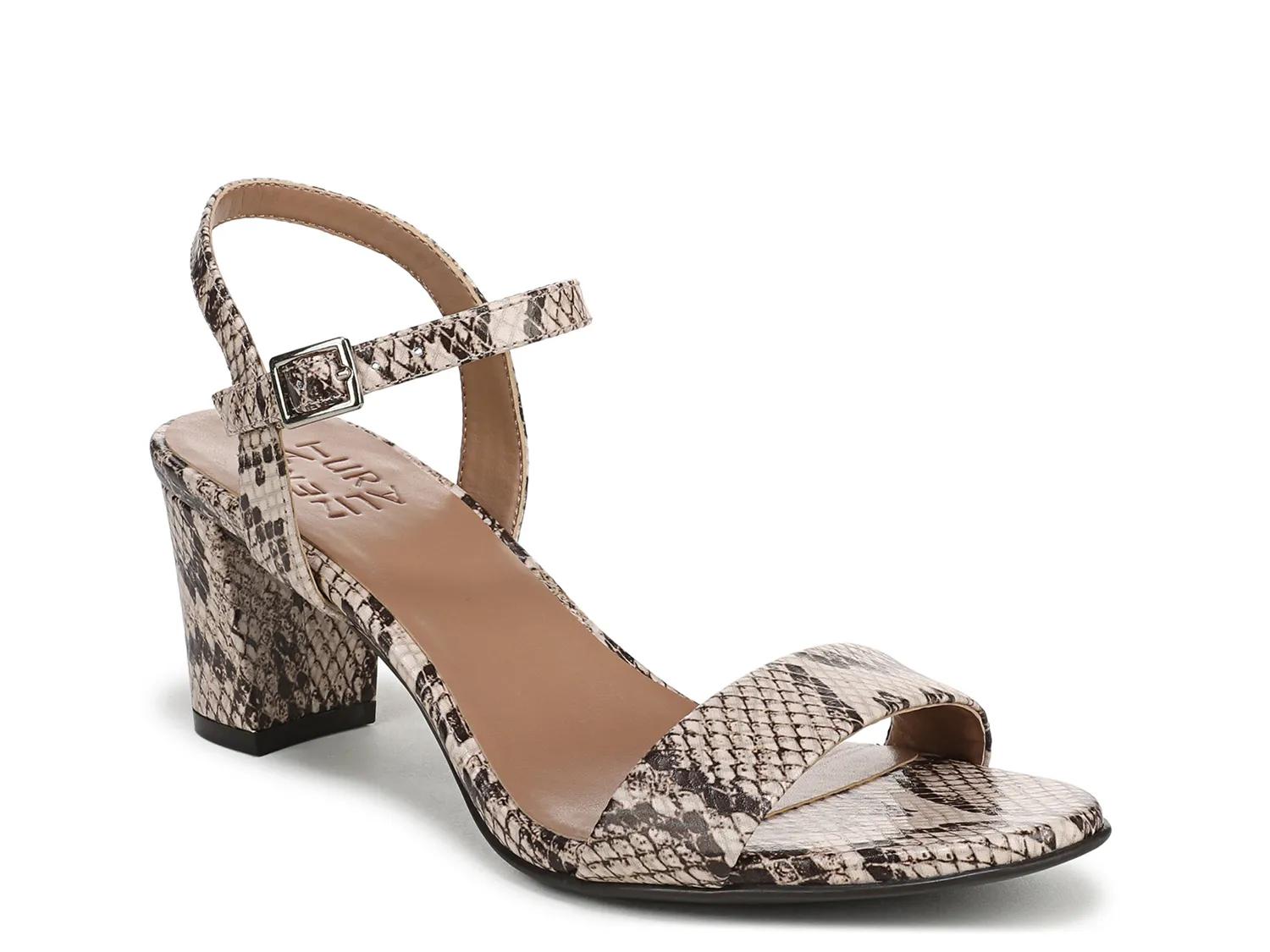 Naturalizer Bristol Sandal | Women's | Beige Snake Print Synthetic | Size 5 | Heels | Sandals | Ankle Strap
