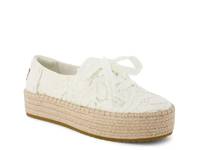 Valencia Platform Espadrille White view