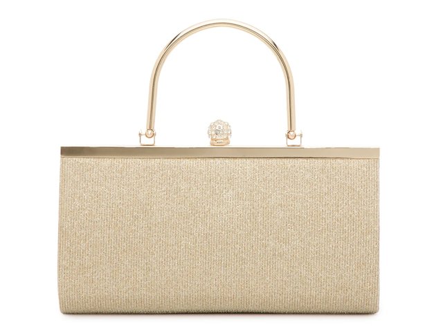 Glitter Pleat Clutch