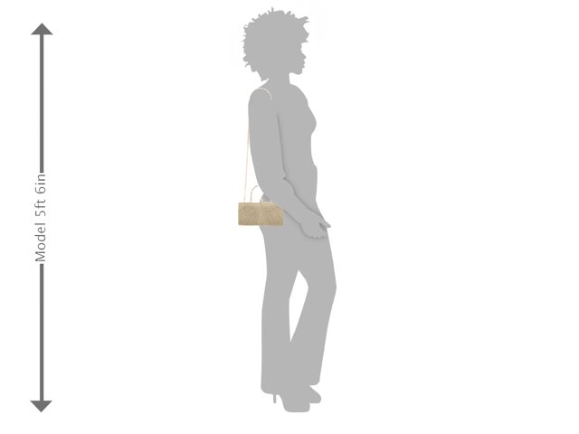 Glitter Pleat Clutch