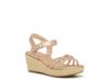 Giselle Espadrille Wedge Sandal - Kids' Rose Gold Metallic view