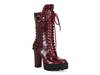 Gernot Platform Bootie Red view