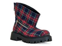 Mohsen Bootie Navy/Red/Multicolor Plaid view