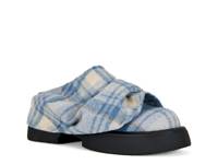 Semyon Platform Clog Light Blue Plaid Print view