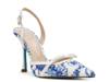 Roza Pump Blue/White Floral view
