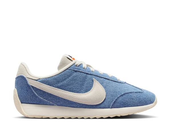 Featuring a light blue Nike Pacific sneaker.