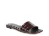 Valeria Sandal - Women's Brown Croc Print Leather view