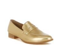 Winged Penny Loafer Gold Metallic view