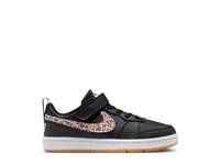 Court Borough Low Sneaker - Kids' Black/White Leopard Print view