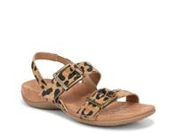 Reese Sandal Tan Leopard Print view