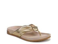 EVA Flip Flop Gold Leather view