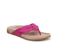 EVA Flip Flop Rose Pink Suede view