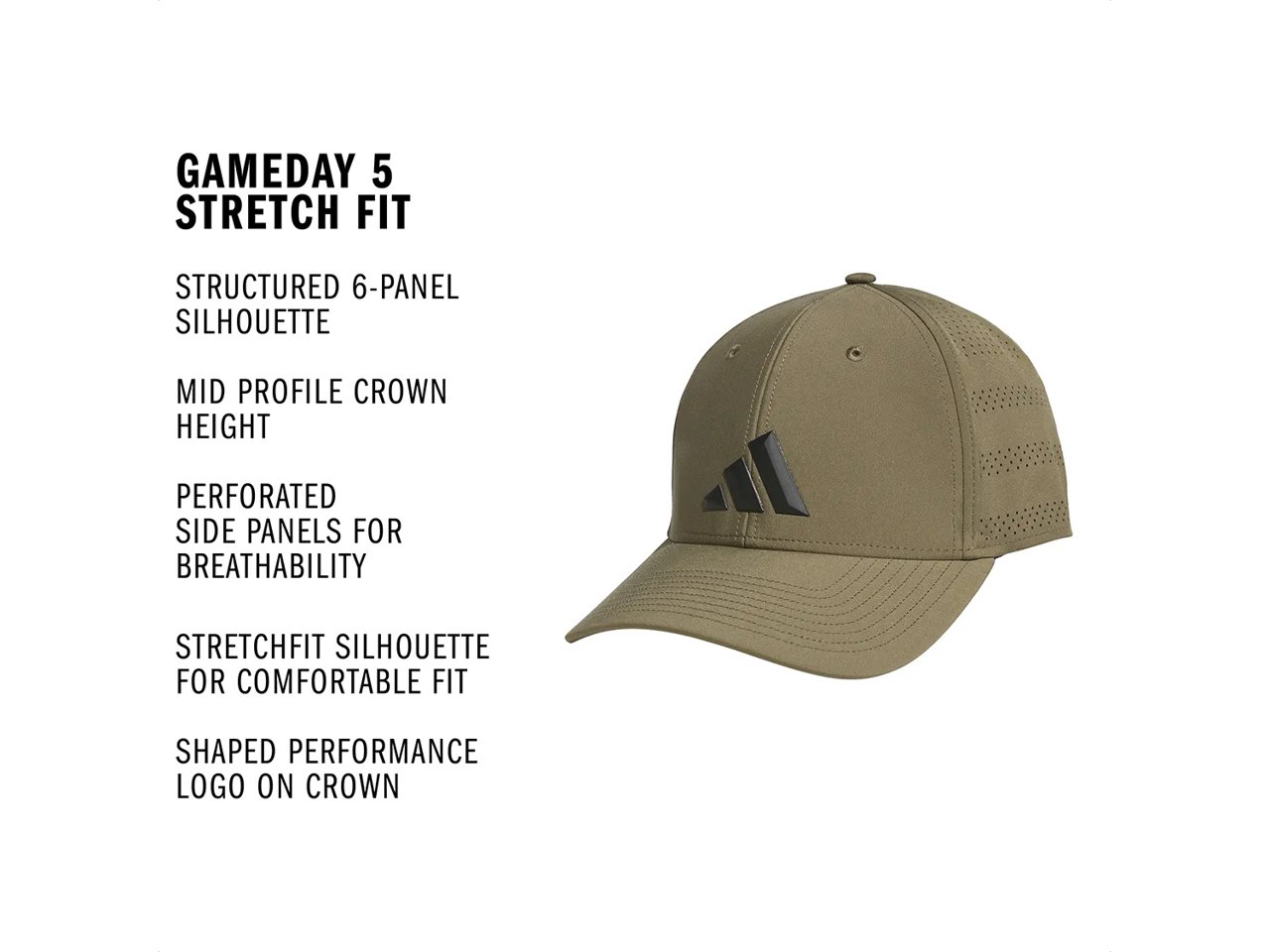 Gameday 5 Stretch Fit Baseball Cap