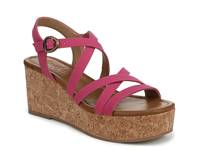 Aurora Wedge Sandal Fuchsia view