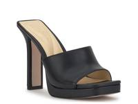 Azelica Platform Sandal Black Leather view