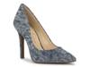 Cassani Pump Blue Denim Fabric view