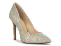 Cassani Pump Gold Metallic Textile view
