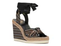 Bealie Espadrille Wedge Sandal Black/Multicolor Fabric view