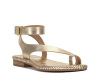 Libahs Sandal Gold Metallic Leather view