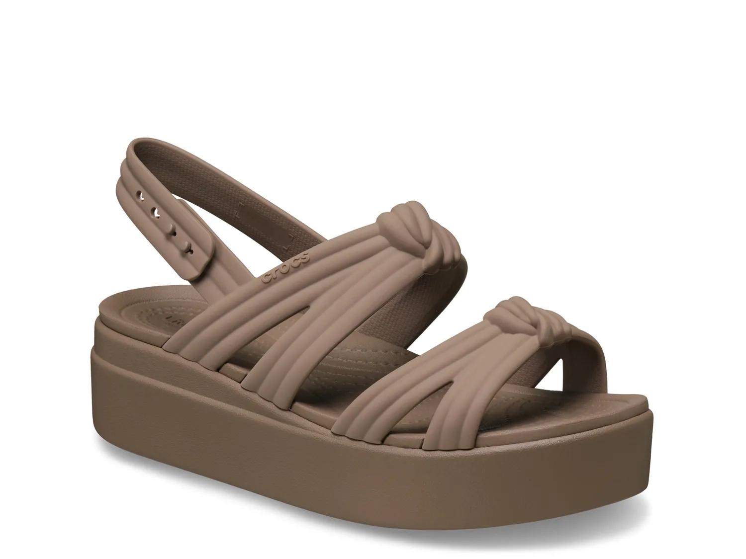 Crocs Brooklyn Knot Low Wedge Sandal - Women's - Free Shipping | DSW