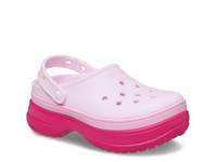 Classic Stacked Platform Clog Light Pink view