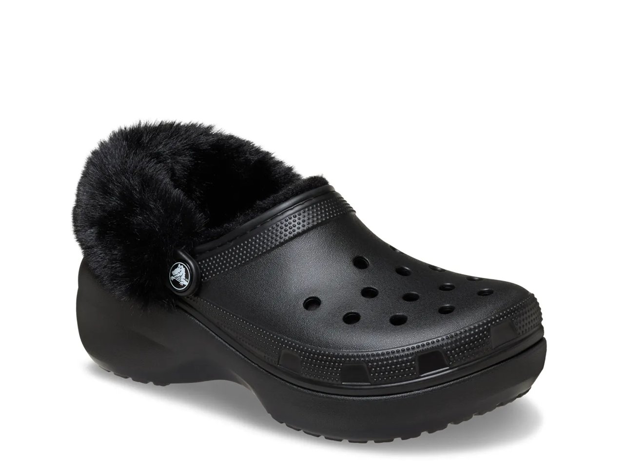 Classic Fuzzy Lined Platform Clog - Women's