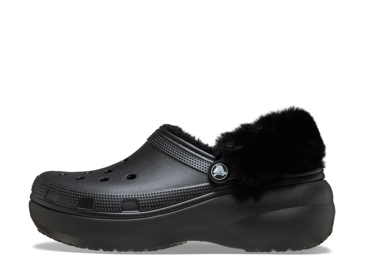 Classic Fuzzy Lined Platform Clog - Women's