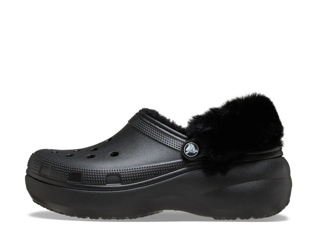 Classic Fuzzy Lined Platform Clog - Women's