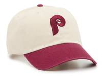 Phillies Clean Up Baseball Cap Burgundy/Taupe view