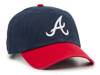 Atlanta Braves Clean Up Baseball Cap Navy/Red view