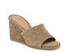 Holta Wedge Sandal Olive Suede view