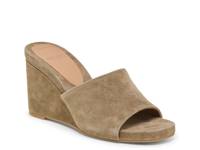 Holta Wedge Sandal Olive Suede view