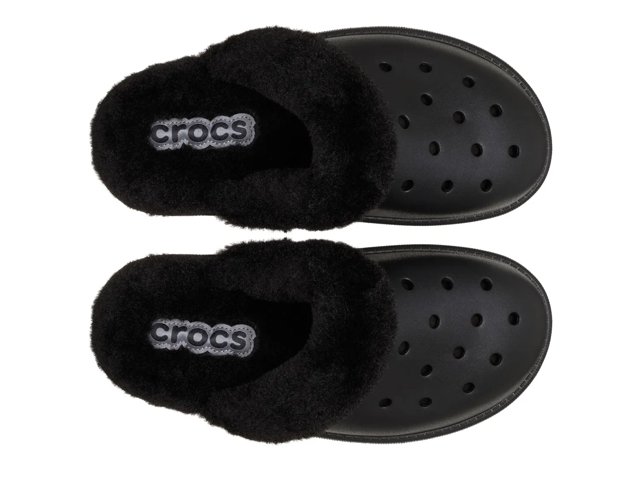 Crocs Classic Fuzz Scuff Slipper - Free Shipping | DSW