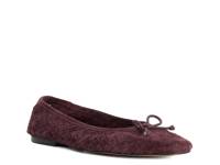 Heat Ballet Flat Burgundy Suede view